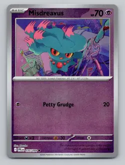 Reverse Holo Misdreavus 035/094 Common Phantasmal Flames Pokemon - Image 1