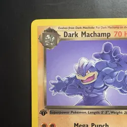 Vintage Pokemon 1st Edition Team Rocket Dark Machamp 27/82 WotC 2000 - Image 2