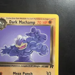 Vintage Pokemon 1st Edition Team Rocket Dark Machamp 27/82 WotC 2000 - Image 3