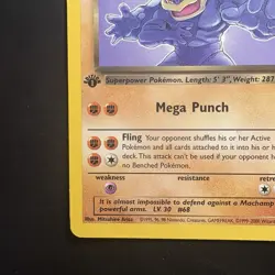 Vintage Pokemon 1st Edition Team Rocket Dark Machamp 27/82 WotC 2000 - Image 5