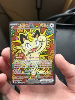 Pokemon Meowth EX PORA Foil Cat Basic 121/088 170 HP 60 Attack Perfect Order - Image 1