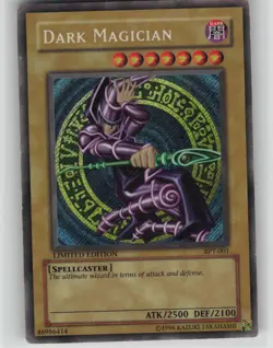 HP Dark Magician BPT-001 Secret Rare 2002 Collectors Tin Yu-Gi-Oh Limited 2002 - Image 1