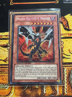 Secret Rare Mint Malefic Red-Eyes B. Dragon YMP1-EN001 Limited Edition | LP - Image 1