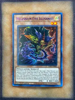 Yugioh Millenium-Eyes Illusionist LDS1-EN045 Ultra Rare 1st Ed PURPLE LP - Image 1