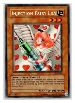 Injection Fairy Lily Secret Rare Legacy of Darkness LOD-100 LP - Image 1