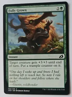 MTG Magic The Gathering Card Fully Grown Instant Green Ikoria Lair Of Behemoths - Image 1