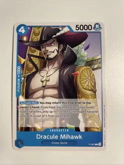 Dracule Mihawk P-081 (Reprint) PR Premium Booster -The Best- Vol. 2 One Piece NM - Image 1