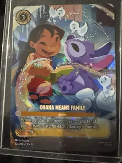 Disney Lorcana Chapter 11 Ohana Means Family enchanted 224/204 - Image 1