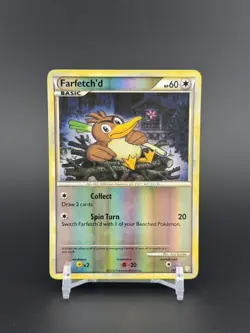 Pokemon TCG Farfetch'd Reverse Holo HeartGold SoulSilver Card 19/123 - Image 1