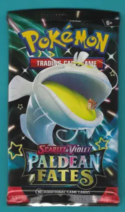 Pokemon "Paldean Fates" 10-Card Sealed Booster Pack (Shiny Dondozo) X1 - Image 1