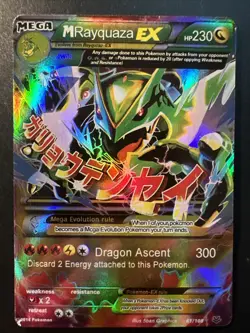 M Rayquaza EX 61/108 XY Roaring Skies 2015 Holo Rare Pokemon Card TCG LP - Image 1