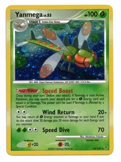 Pokemon Card: Yanmega HOLO 14/147 Platinum Supreme Victors Set Rare! - Image 1