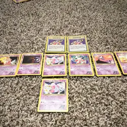 Pokemon TCG Gym Challenge Wizards Sabrina Mr. Mime Slowpoke Gastly Lot 17 Cards - Image 4