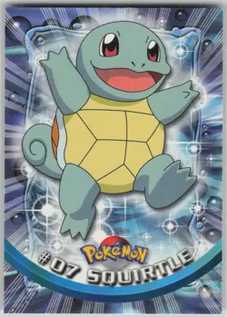 LP Squirtle #7 Topps Trading Cards Series 1 Pokemon 1999 - Image 1