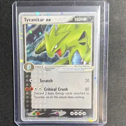 Pokemon Tyranitar ex Holo Ultra Rare EX 150HP 17/17 POP Series 1 English Card NM - Image 1