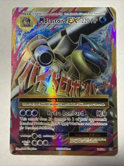 Pokemon TCG Mega M Blastoise EX Evolutions Full Art Ultra Rare Holo Card 102/108 - Image 1