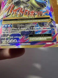 Pokemon TCG Mega M Blastoise EX Evolutions Full Art Ultra Rare Holo Card 102/108 - Image 3