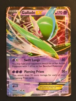 POKEMON Card Gallade EX 34/108 Roaring Skies Holo Near Mint Free P&P - Image 1