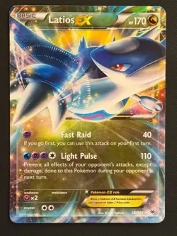 POKEMON Card Latios EX 58/108 Roaring Skies Holo Near Mint Free P&P - Image 1