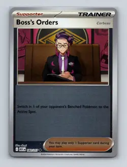 Boss's Orders 183 Pokemon Ascended Heroes Reverse Holo Card NM+ (a) - Image 1