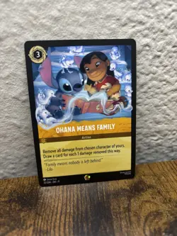 Disney Lorocana Lilo & Stitch Ohana Means Family Action Card Stitch Legendary - Image 1