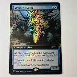Magic The Gathering Mtg Foil Mesmeric Sliver Secret Lair Borderless Excellent - Image 1
