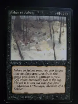 Ashes to Ashes LP The Dark MTG FREE SHIPPING - Image 1