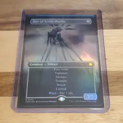1x Sire of Seven Deaths, Borderless Art Foil, Foundations, Magic MTG NM - Image 4