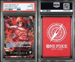 One Piece Card Game 7-Eleven Promo Luffy Ace Sabo 3 Card PSA 10 - Image 3