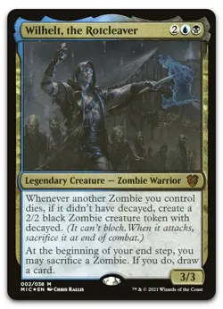 Wilhelt, the Rotcleaver #2 (NM) Midnight Hunt MIC Magic MTG - Image 1