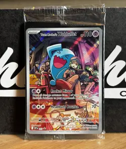 Sealed Pokemon Team Rocket's Wobbuffet 203 Promo SV Scarlet & Violet Rare Card - Image 1