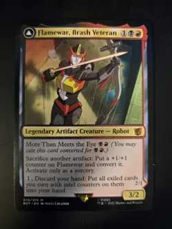 Flamewar, Brash Veteran NM Transformers - The Brothers' War MTG FREE SHIPPING - Image 1