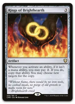 Rings of Brighthearth #335 (NM) Commander Legends CMR Magic MTG - Image 1
