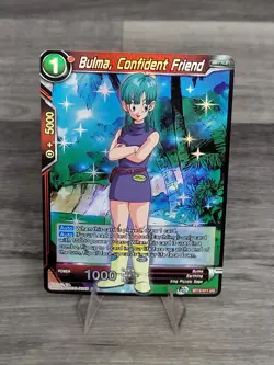 DBZ Dragonball Bulma Confident Friend BT12-011 UC Card Dragon Ball NM Mint Holo - Image 1