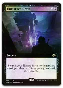 Unmarked Grave (Extended Art) #453 (Foil) (NM) Modern Horizons 2 MH2 Magic MTG - Image 1