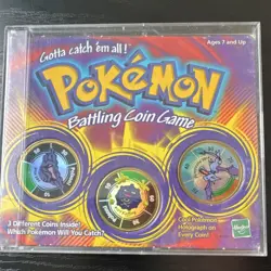 Hasbro Pokemon Battling Coin Game 1999 Hologram Coins Muk Koffing Aerodactyl - Image 1