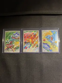 Pokemon TCG: First Partner Illustration Collection Series 1 Kanto GEN 1 Starters - Image 1