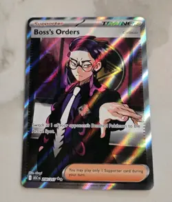 Pokemon Boss's Orders Corbeau Trainer Supporter Full Art Ultra Rare ASC 256/217 - Image 1