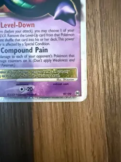 2009 Pokemon Platinum Arceus Gengar LV.X 97/99 - Rare Vintage Holo LP - Image 5