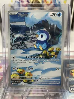 Pokemon TCG Phantasmal Flames Piplup 98/94 Illustration Rare NM - Image 1