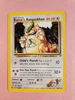 2000 Blaine's Kangaskhan 36/132 Gym Heroes Pokemon Card - Image 1