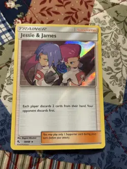 Jessie & James 58/68 - Hidden Fates - Holo Rare Pokemon Card - Near Mint (NM) - Image 1