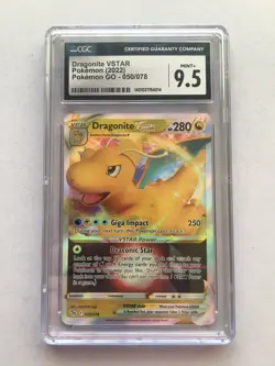 Dragonite VSTAR Pokemon 2022 Pokemon GO 050/078 Cgc 9.5! Read Desc! - Image 1