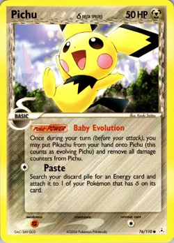 Pichu (Delta Species) Common Holon Phantoms 76/110 LP Pokemon - Image 1