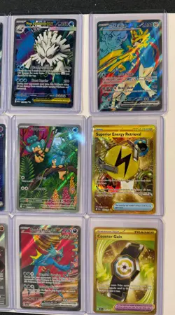 Pokemon Card 15 Lot Nm/Mint Illustration Rares and Full Arts Destined, Gold - Image 4