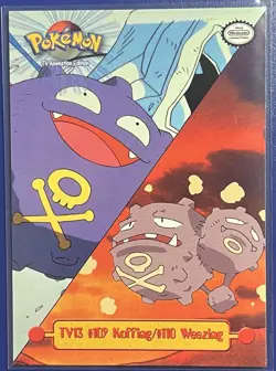 LP TV13 #109 Koffing/#110 Weezing Topps Pokemon - Image 1