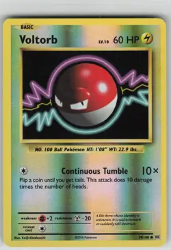 LP Voltorb 39/108 Common Evolutions Pokemon Reverse Holo 2016 - Image 1
