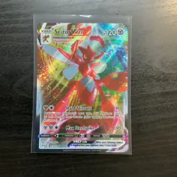 Scizor Vmax 119/189 Darkness Ablaze NM Full Art Ultra Rare Pokemon Card - Image 1