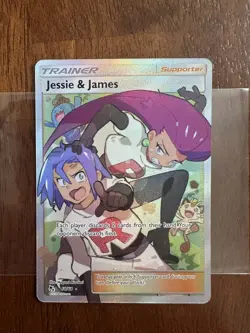 Pokemon Jessie & James Full Art Trainer Ultra Rare Holo 68/68 Hidden Fates #2 - Image 1