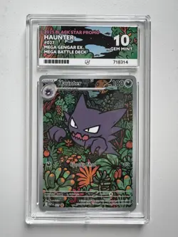 ACE 10 - Haunter MEP027 Black Star Promo Mega Gengar ex Mega Battle Deck Pokemon - Image 1